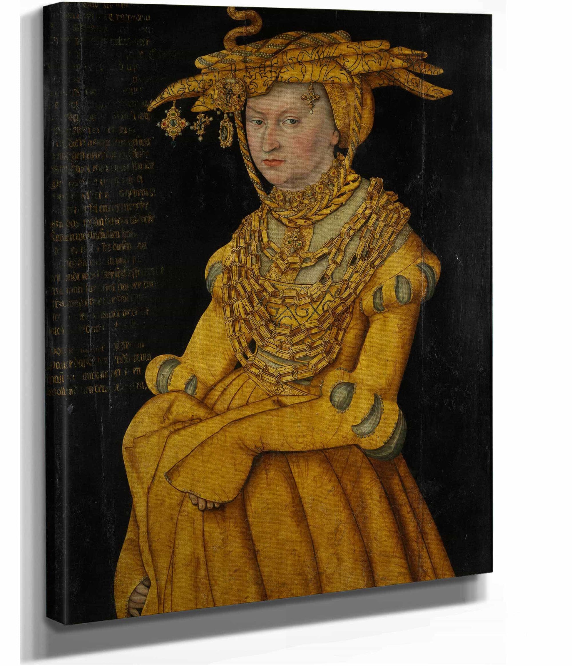 Portrait Of The Duchess Catherine by Lucas Cranach The Elder