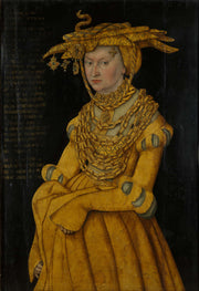 Portrait Of The Duchess Catherine by Lucas Cranach The Elder