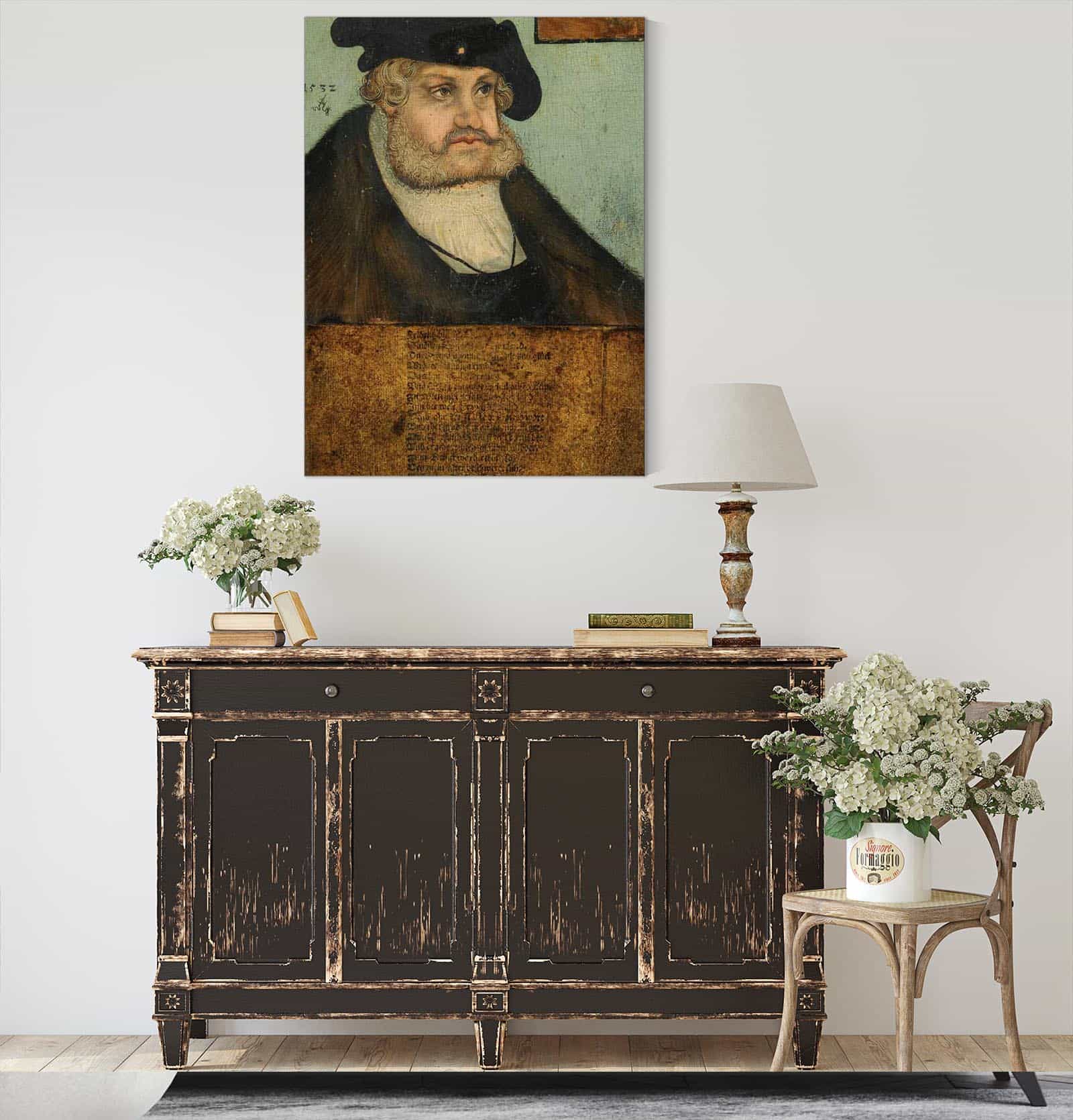 Portrait Of The Elector Frederick Iii The Wise Of Saxony  by Lucas Cranach The Elder