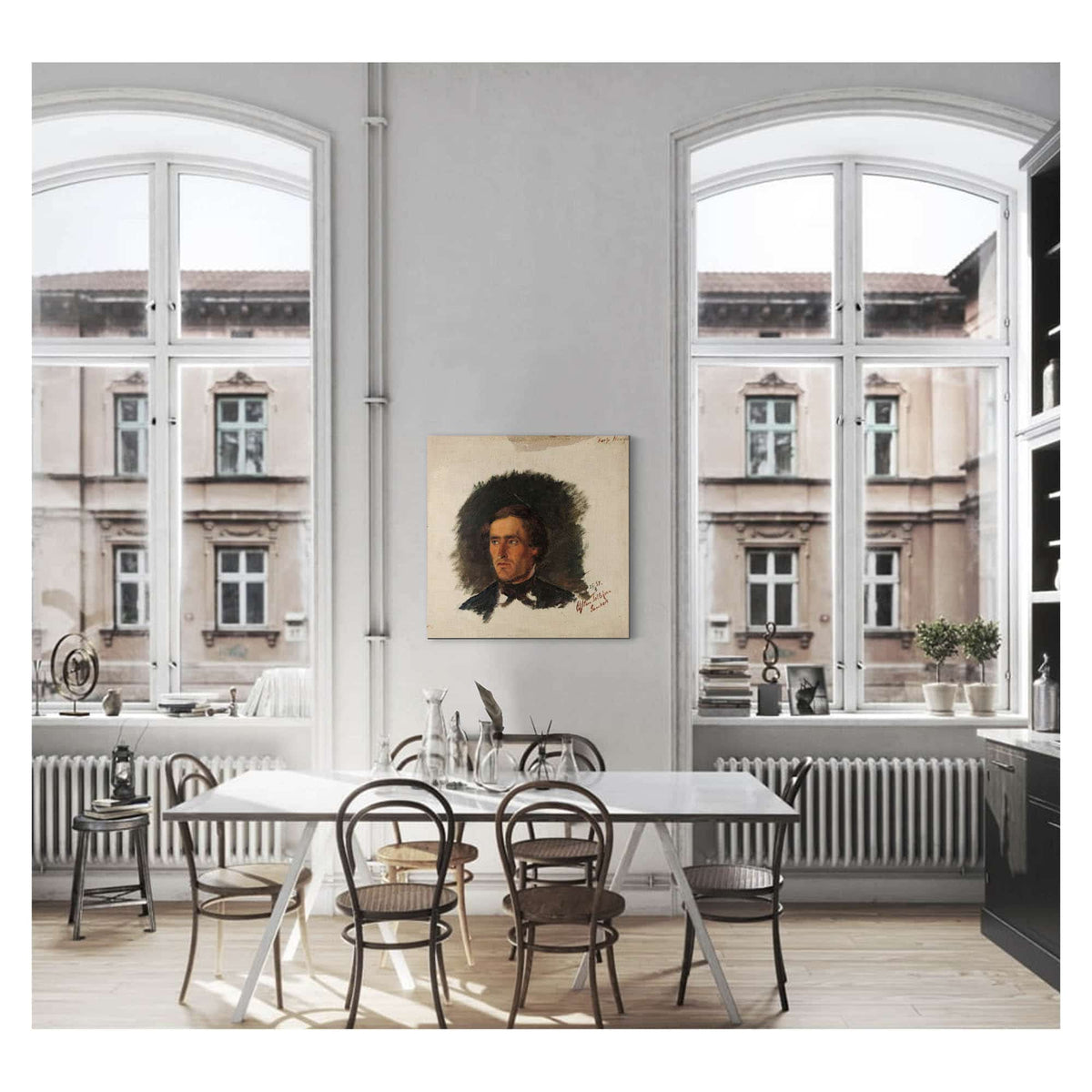 Portrait Of The Farmer Osten Tollefsen From Sandaak by Adolph Tidemand