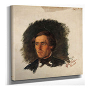 Portrait Of The Farmer Osten Tollefsen From Sandaak by Adolph Tidemand