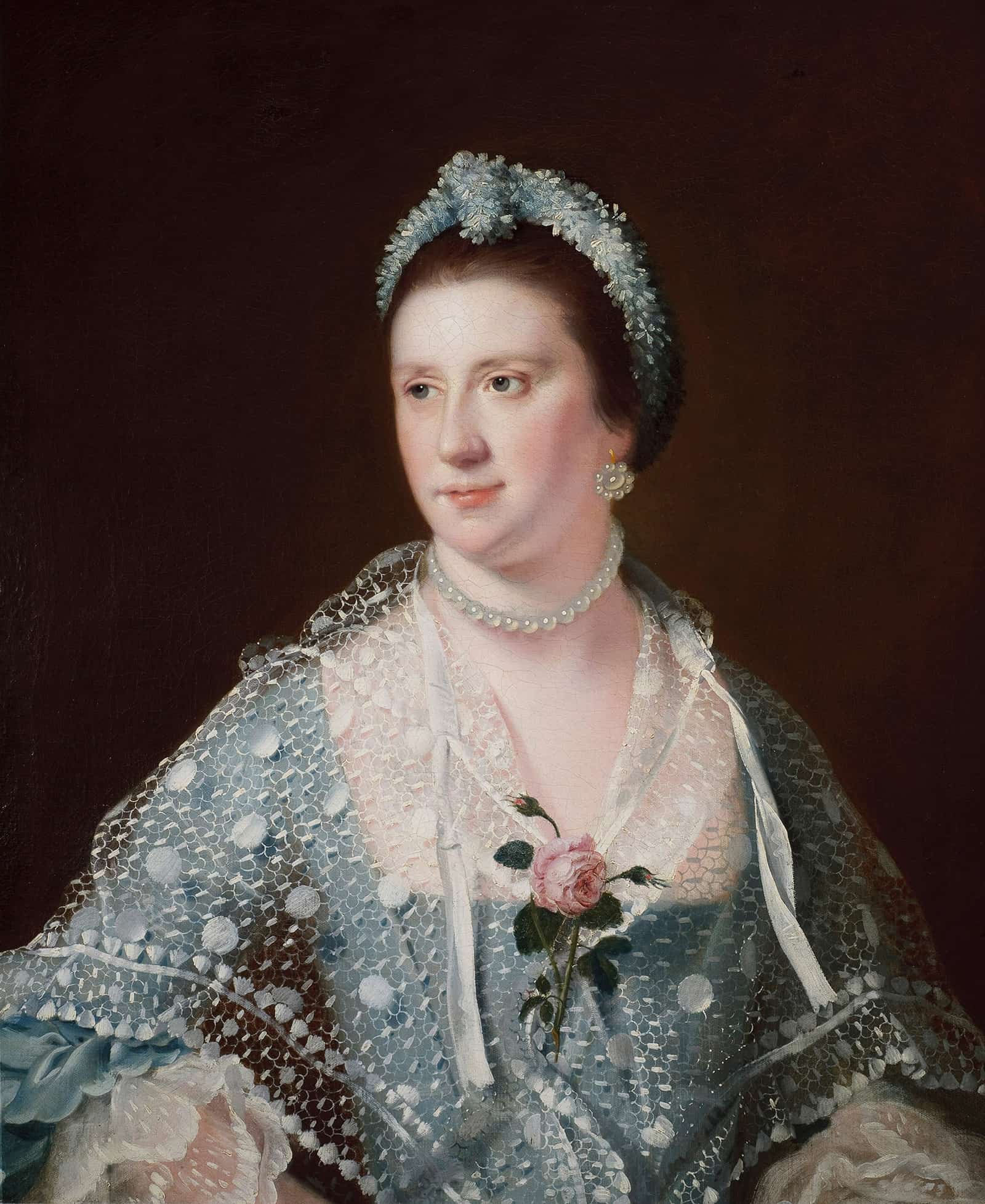 Portrait Of The Hon Mrs Boyle Between And by Joseph Wright Of Derby