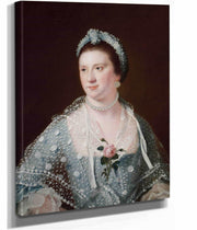 Portrait Of The Hon Mrs Boyle Between And by Joseph Wright Of Derby