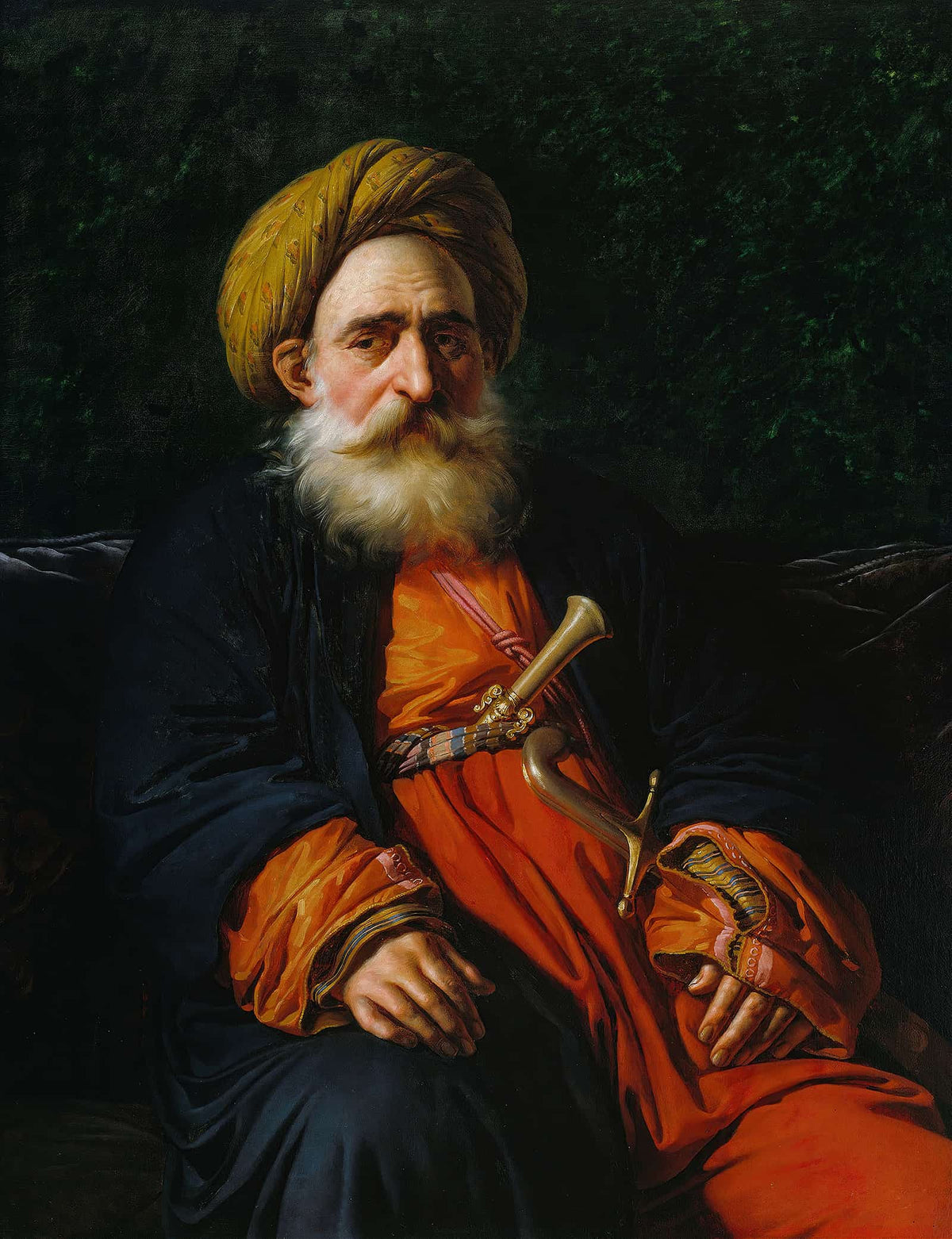 Portrait Of The Katchef Dahouth Christian Mameluke by Anne Louis Girodet Trioson