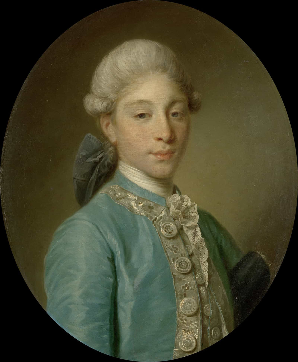 Portrait Of The Marquis De Saint Paul by Jean Baptiste Greuze
