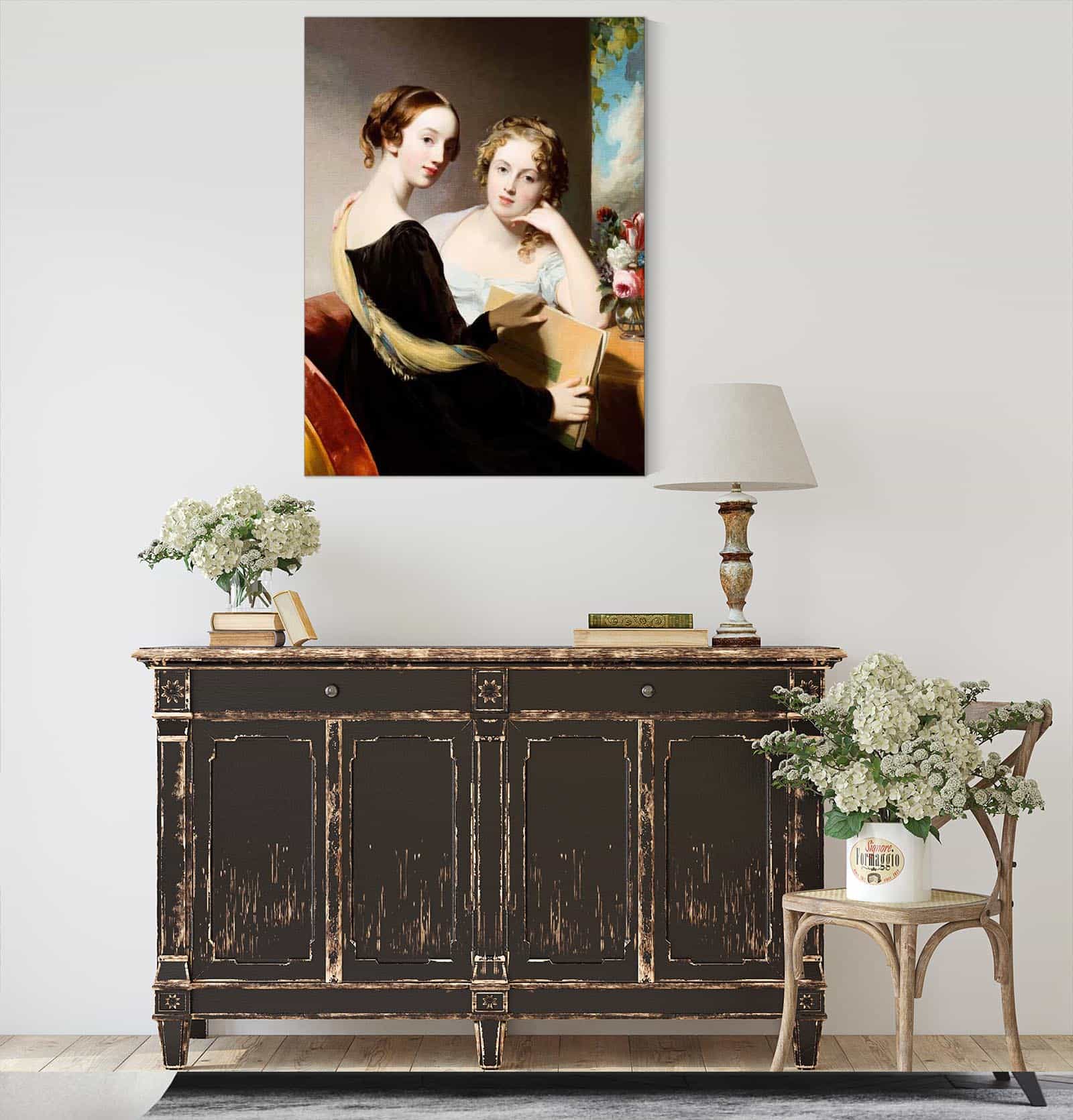 Portrait Of The Misses Mary And Emily Mceuen by Thomas Sully