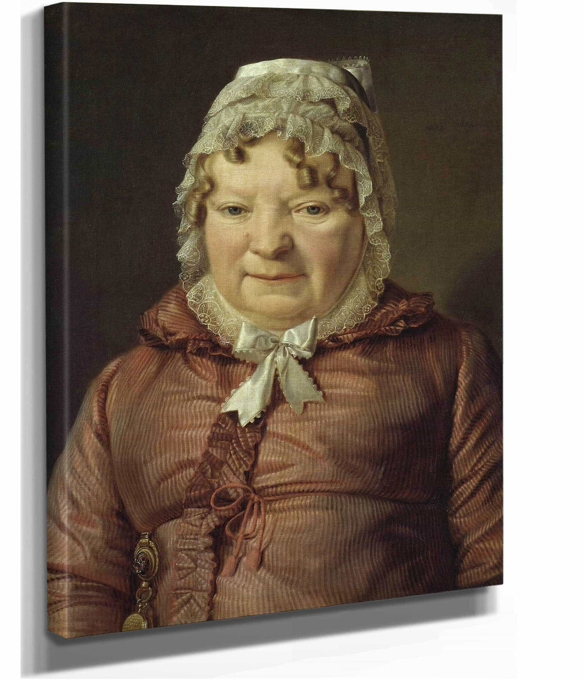 Portrait Of The Mother Of Captain Von Stierle Holzmeister by Ferdinand Georg Waldmuller