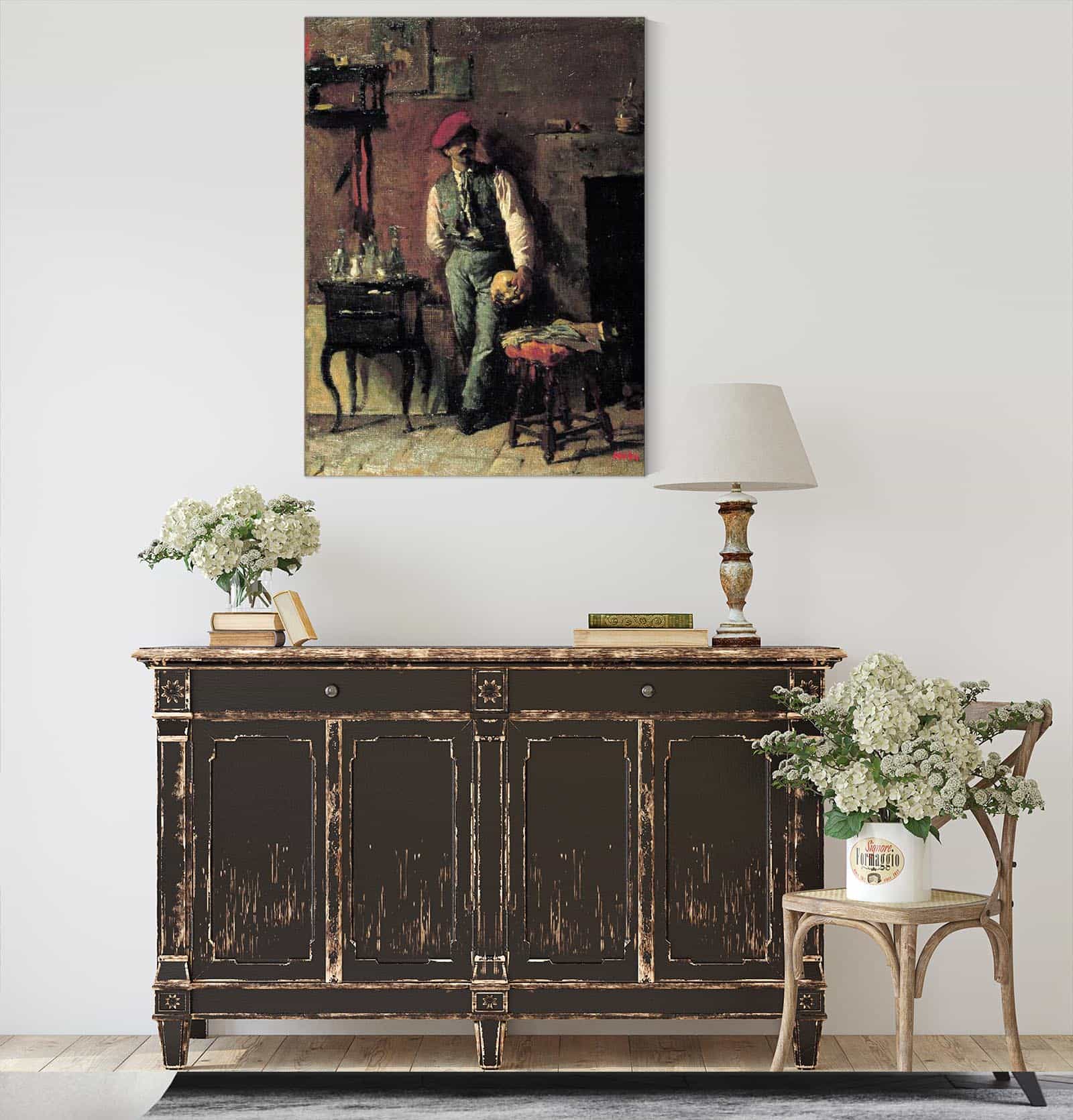 Portrait Of The Painter Joaquim Agrassot by Mariano Fortuny Marsal