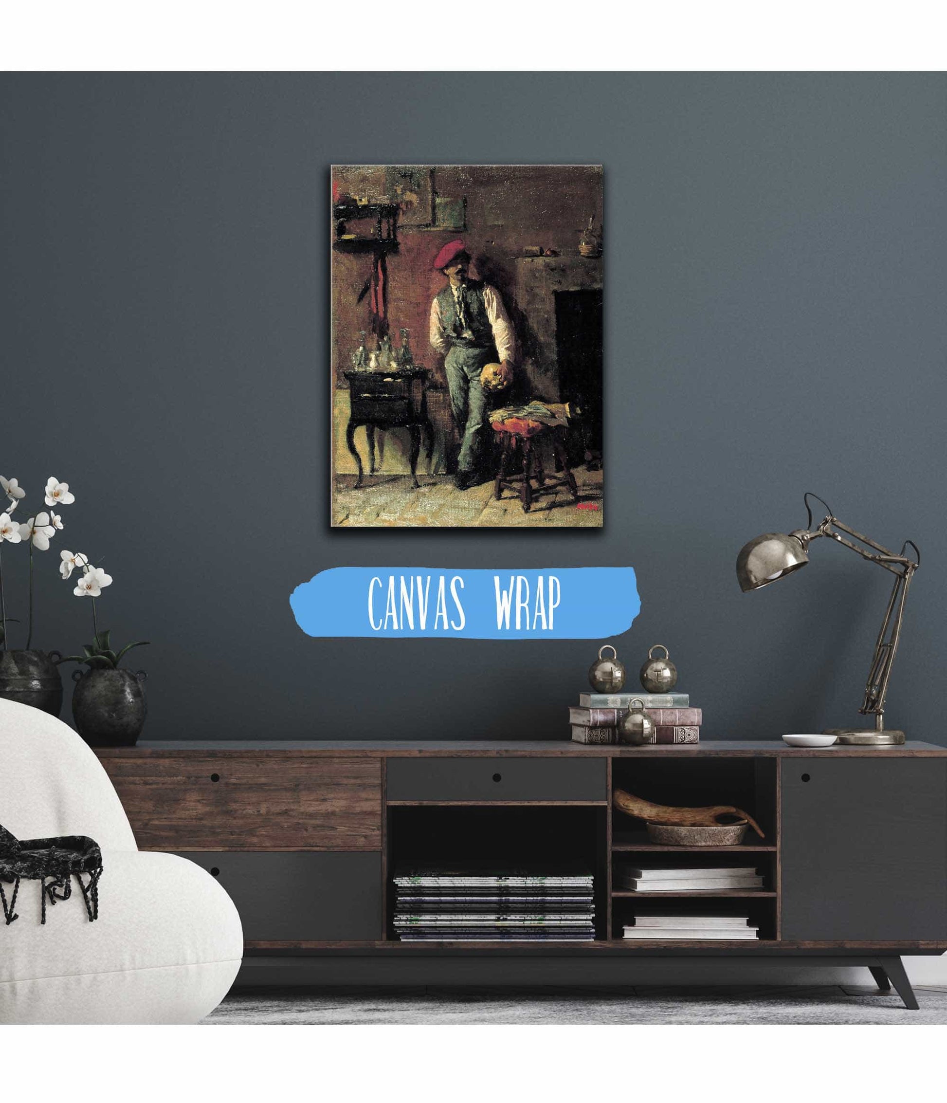 Portrait Of The Painter Joaquim Agrassot by Mariano Fortuny Marsal