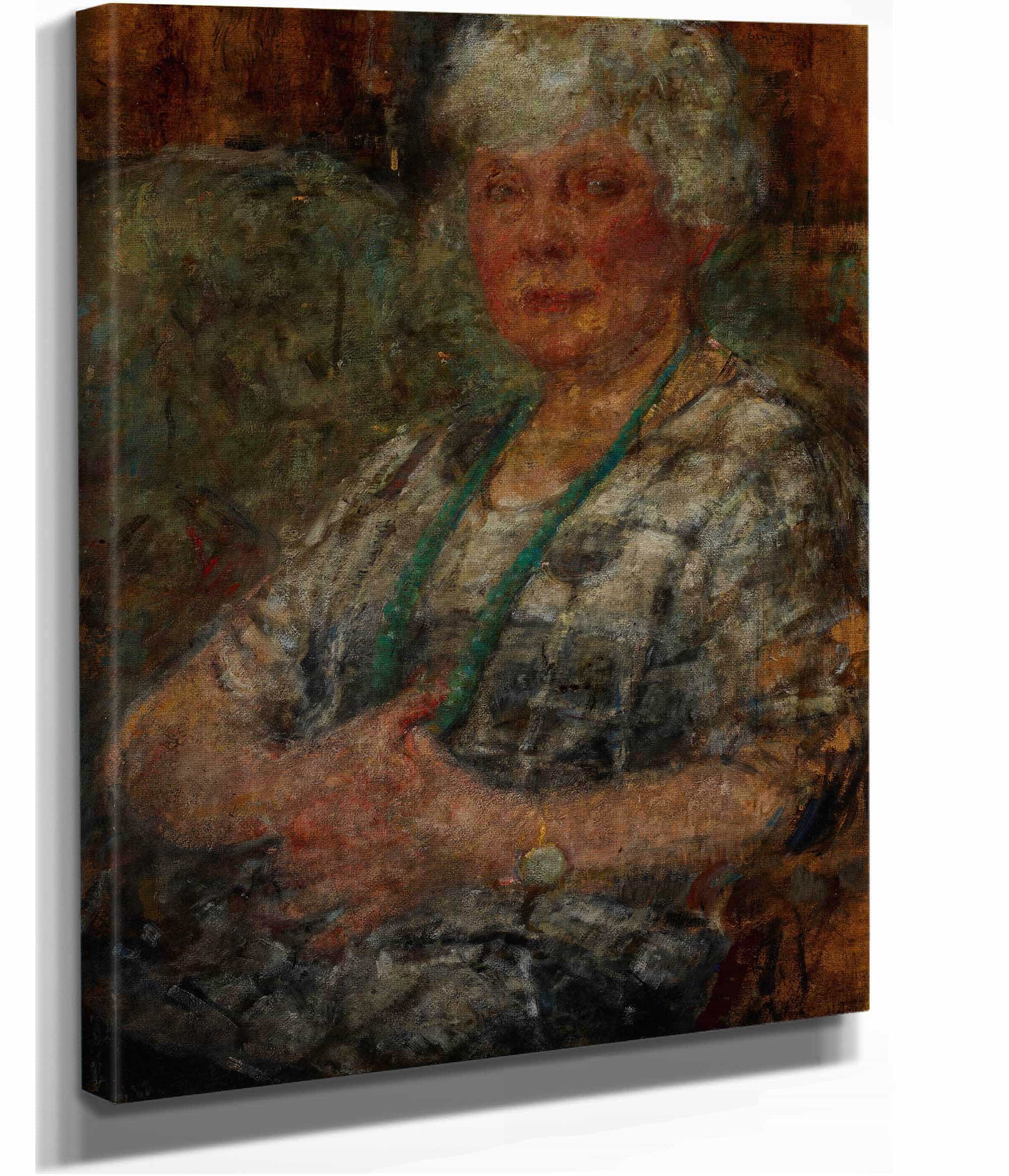 Portrait Of The Painter Thomasson   by Olga Boznanska