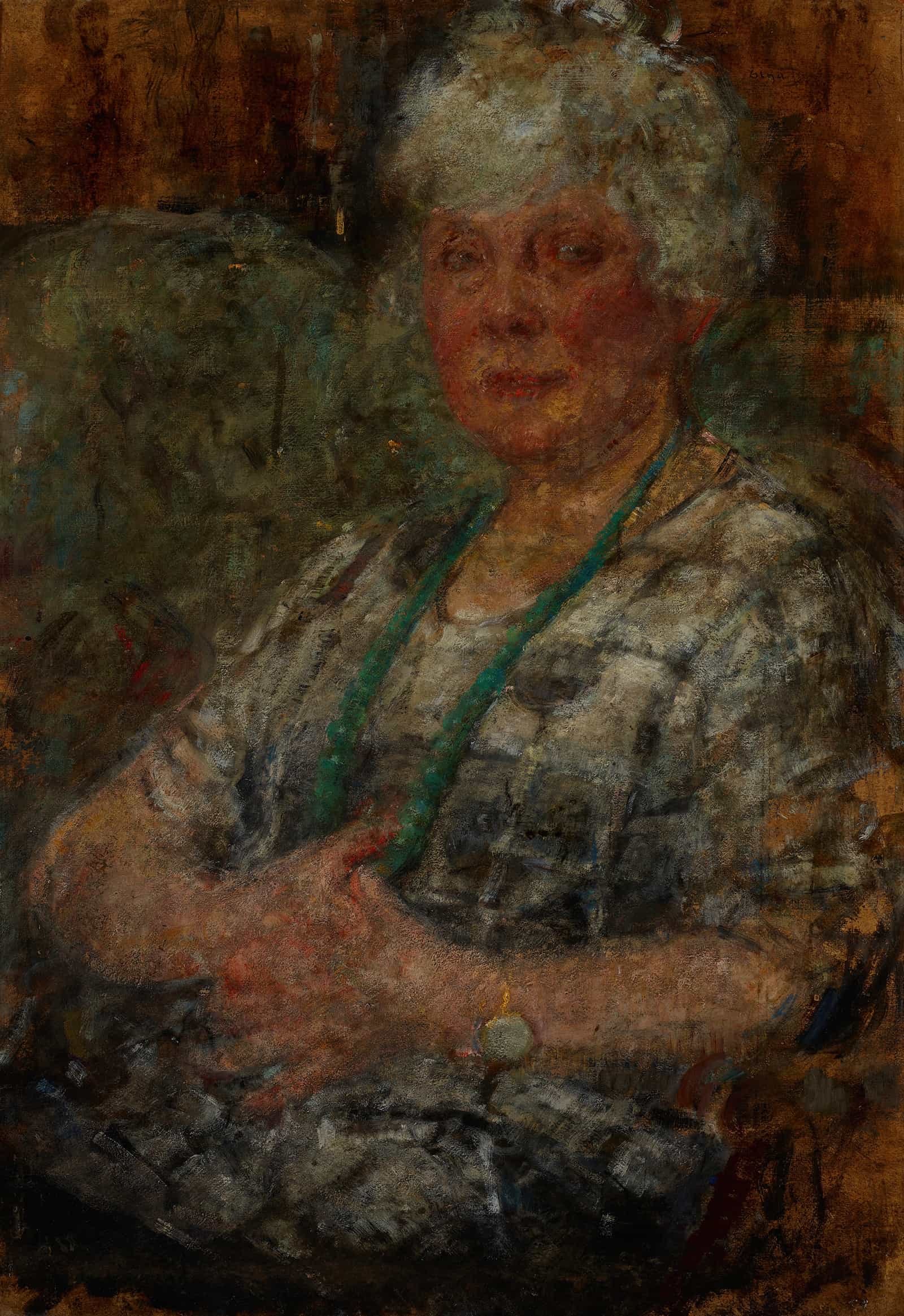 Portrait Of The Painter Thomasson   by Olga Boznanska