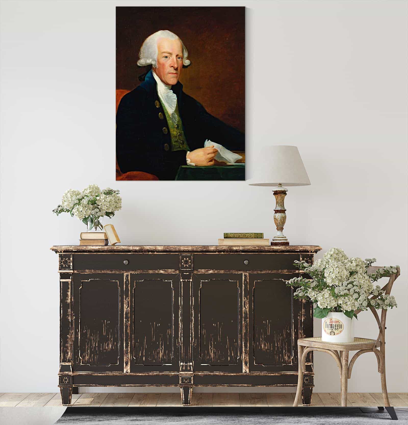 Portrait Of The Right Honorable William Brownlow by Gilbert Stuart