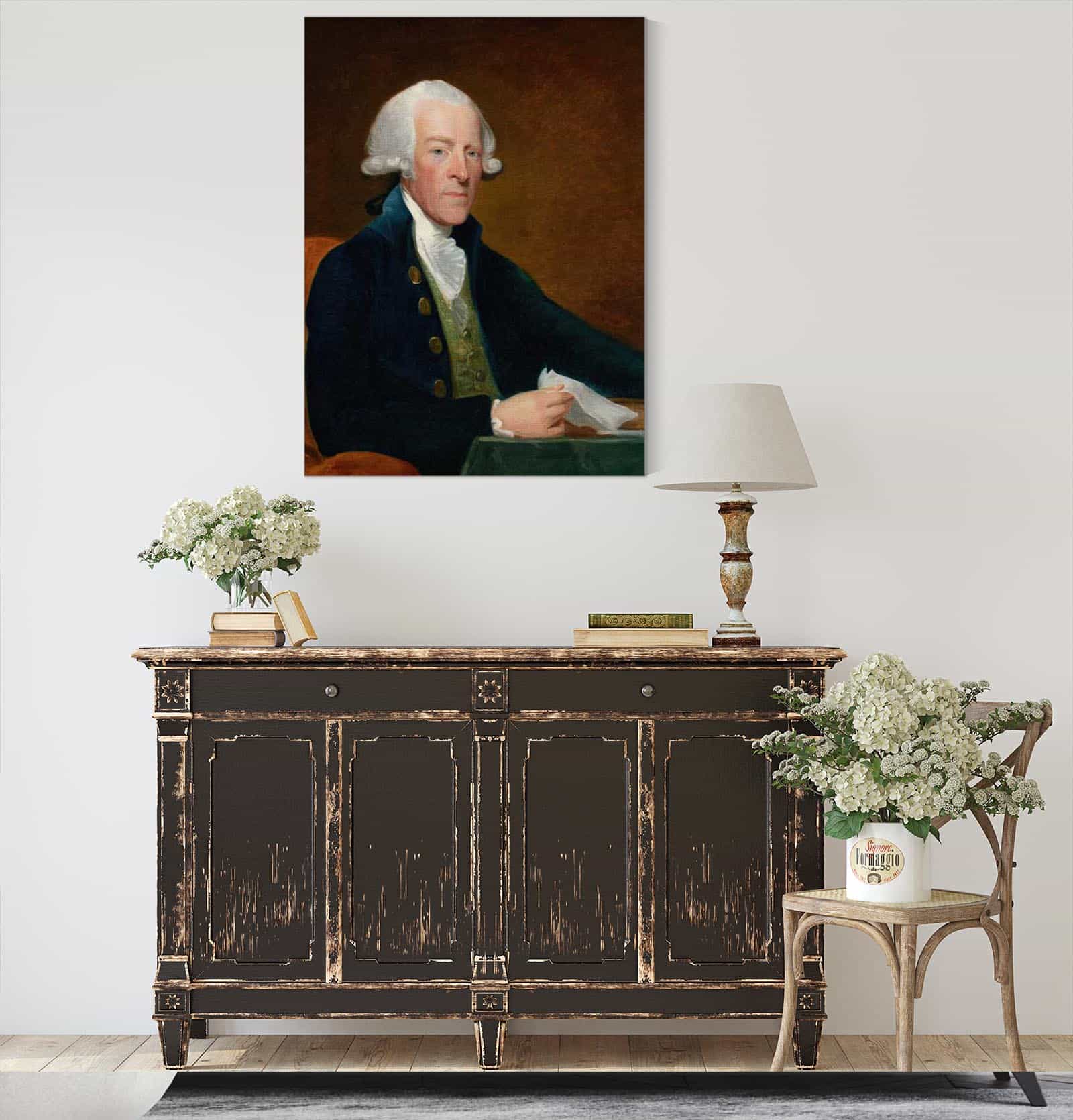 Portrait Of The Right Honorable William Brownlow by Gilbert Stuart