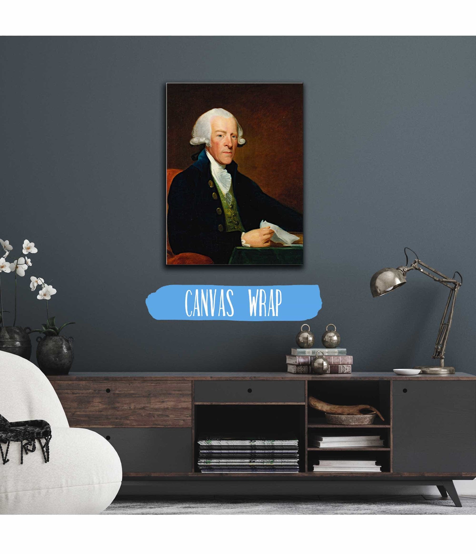Portrait Of The Right Honorable William Brownlow by Gilbert Stuart