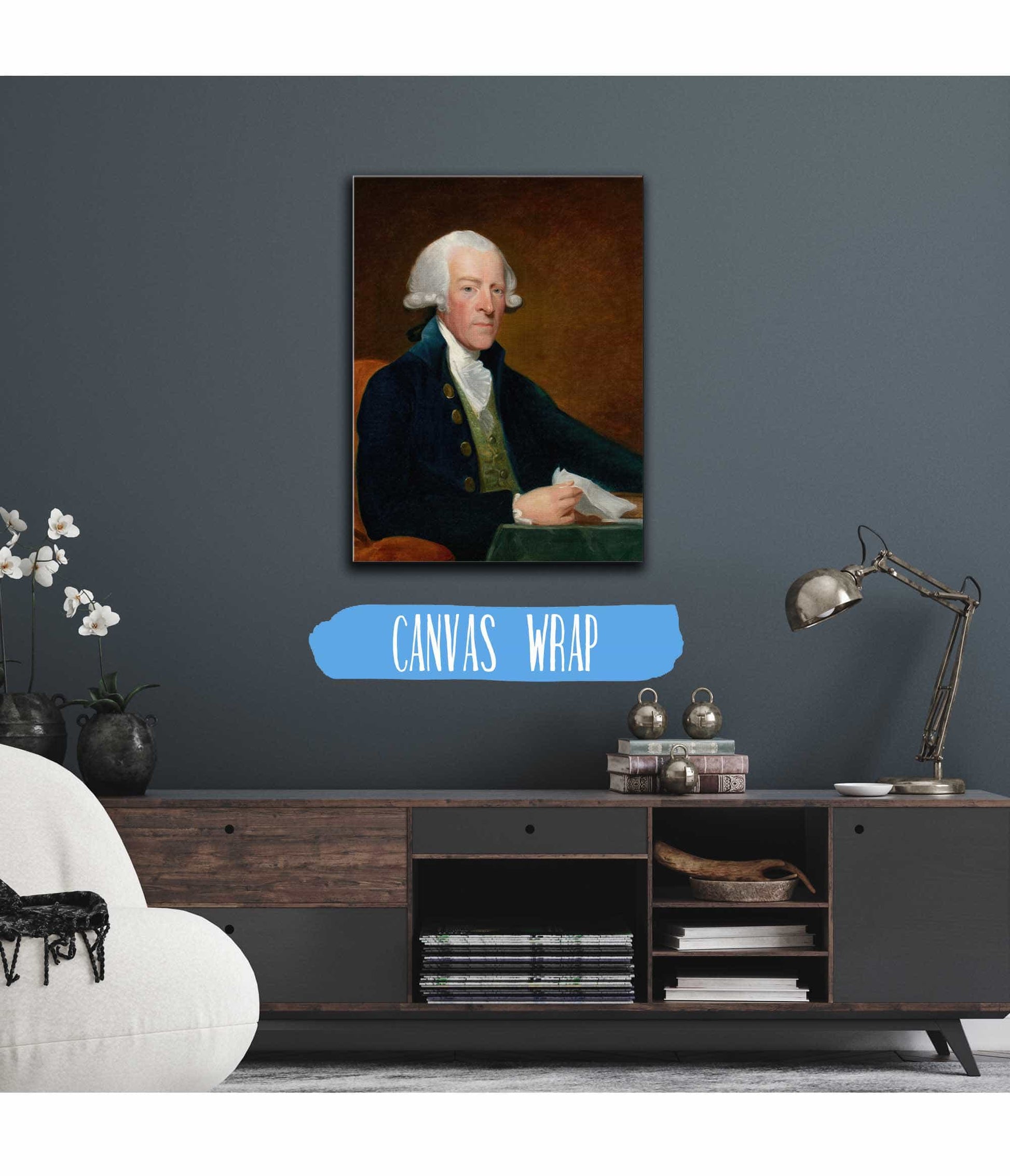 Portrait Of The Right Honorable William Brownlow by Gilbert Stuart