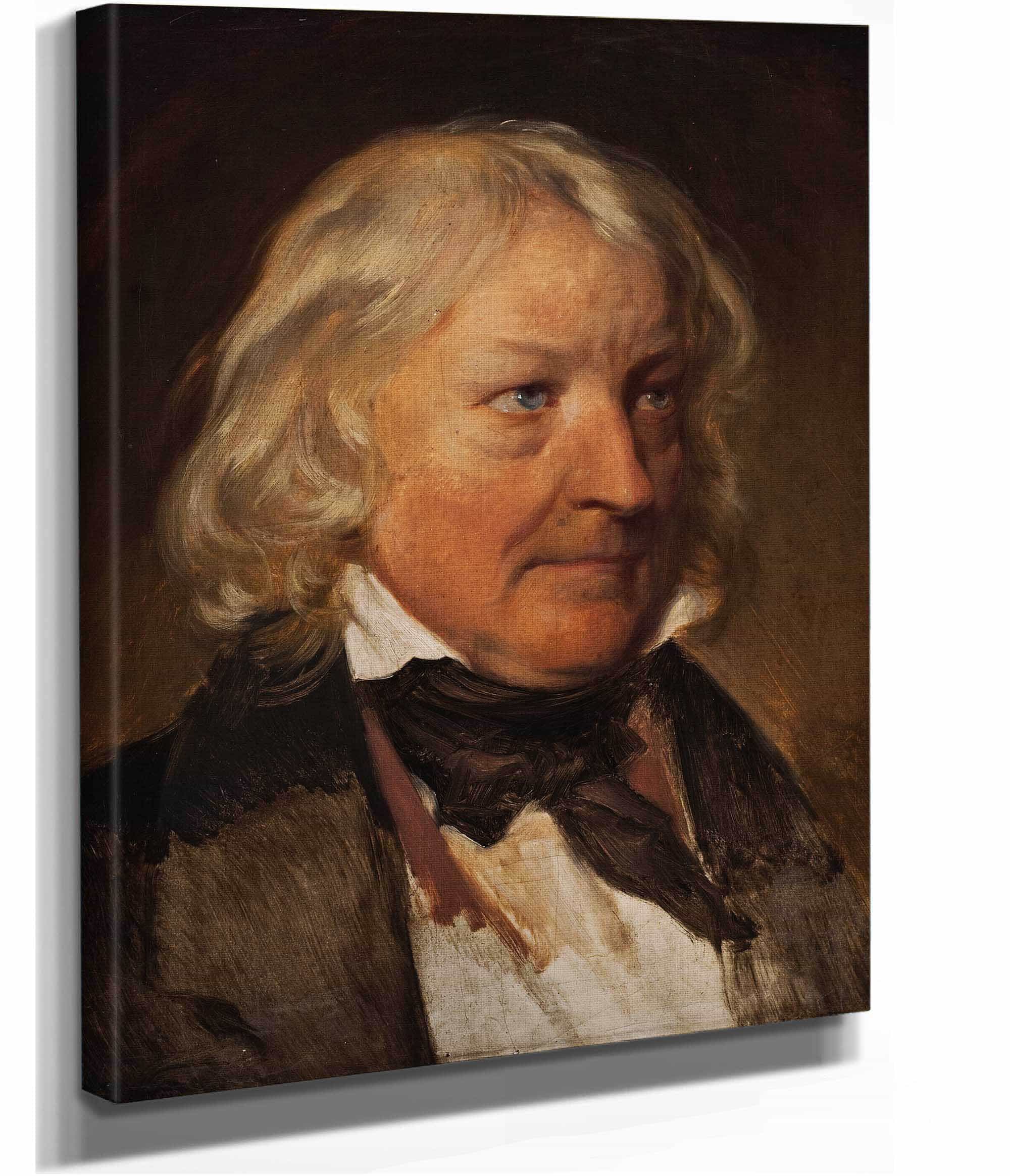 Portrait Of Thorvaldsen by Friedrich Von Amerling