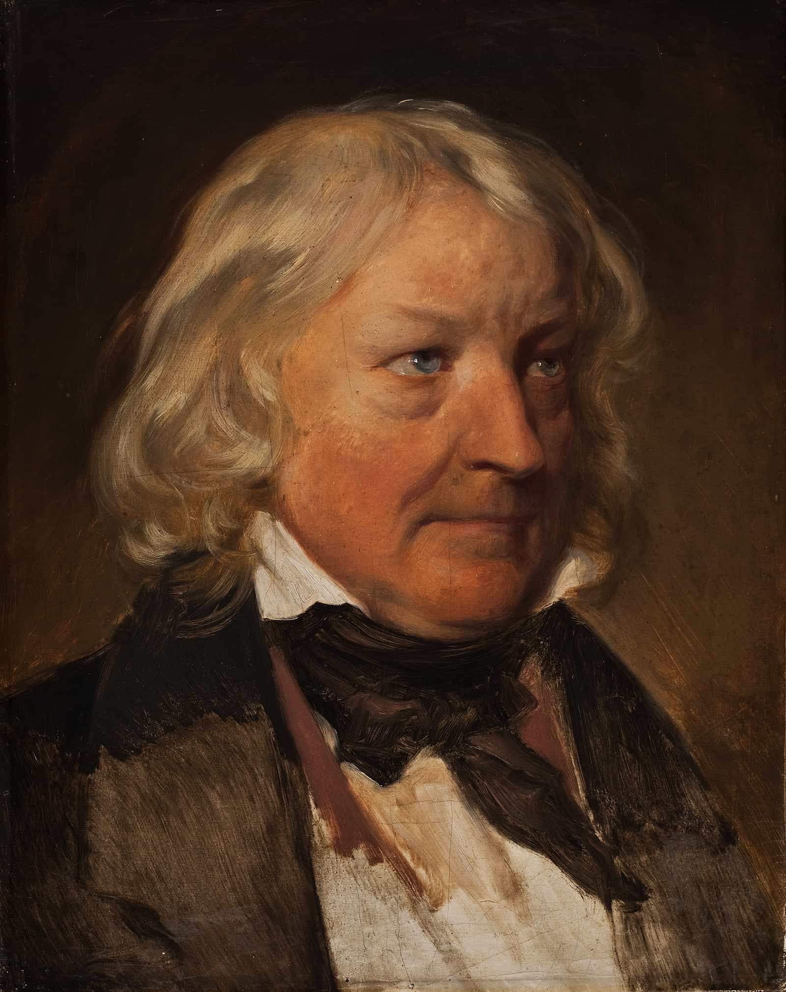Portrait Of Thorvaldsen by Friedrich Von Amerling