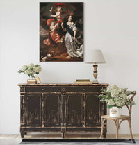 Portrait Of Three Children As Ceres Ganymede And Diana by Nicolaes Maes