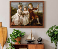 Portrait Of Three Children by Angelica Kauffmann