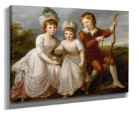 Portrait Of Three Children by Angelica Kauffmann