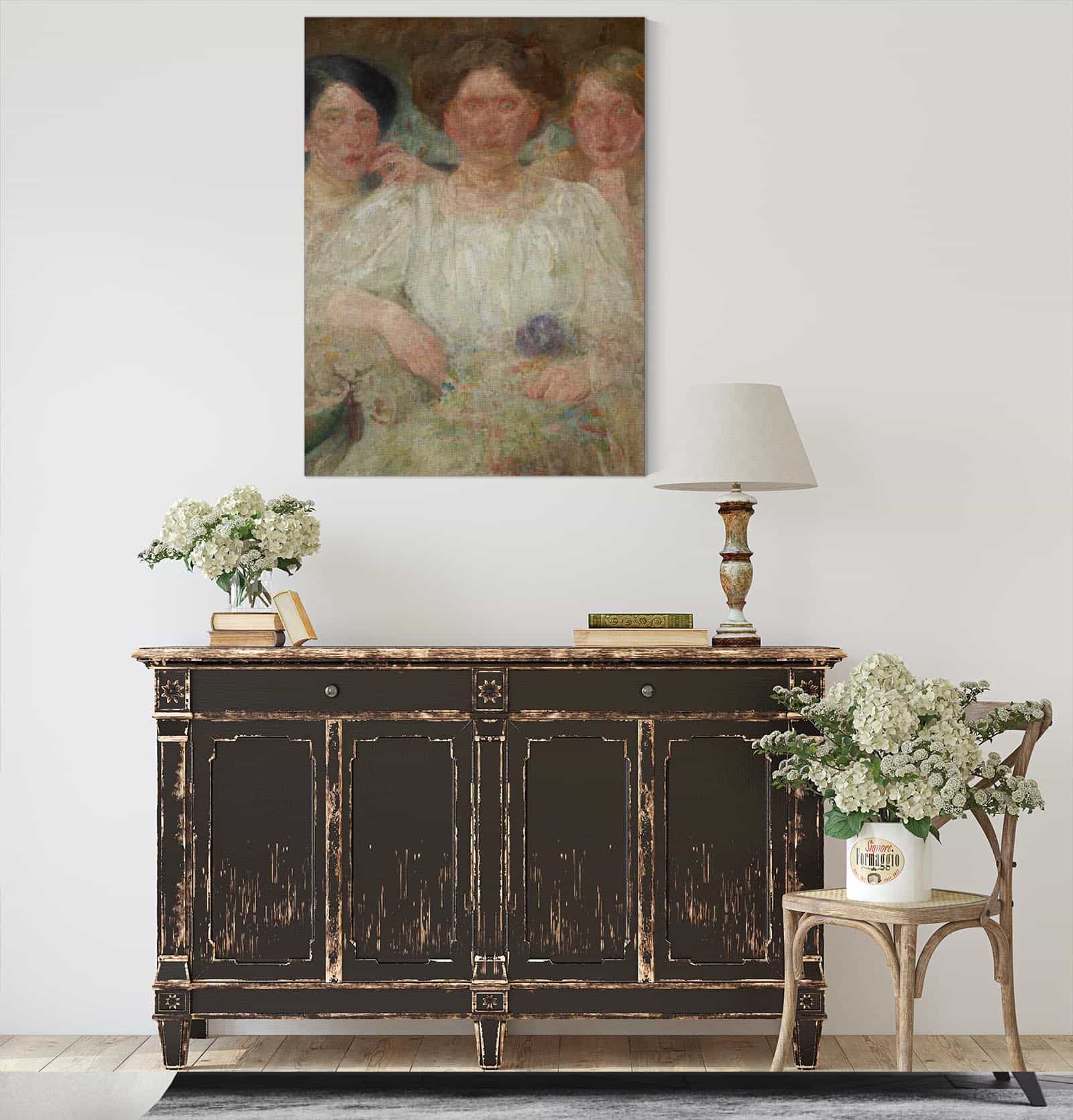 Portrait Of Three Sisters by Olga Boznanska