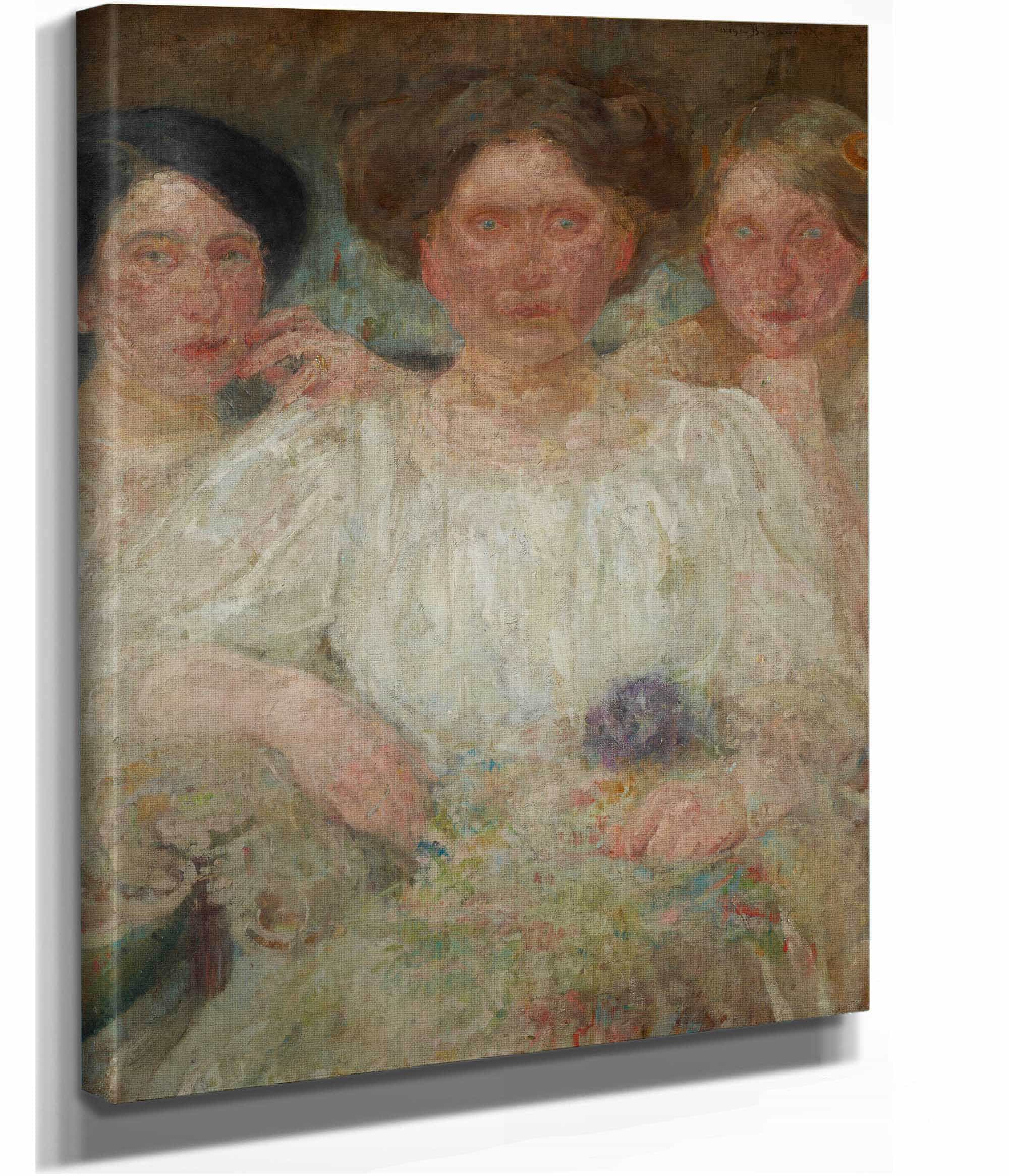 Portrait Of Three Sisters by Olga Boznanska