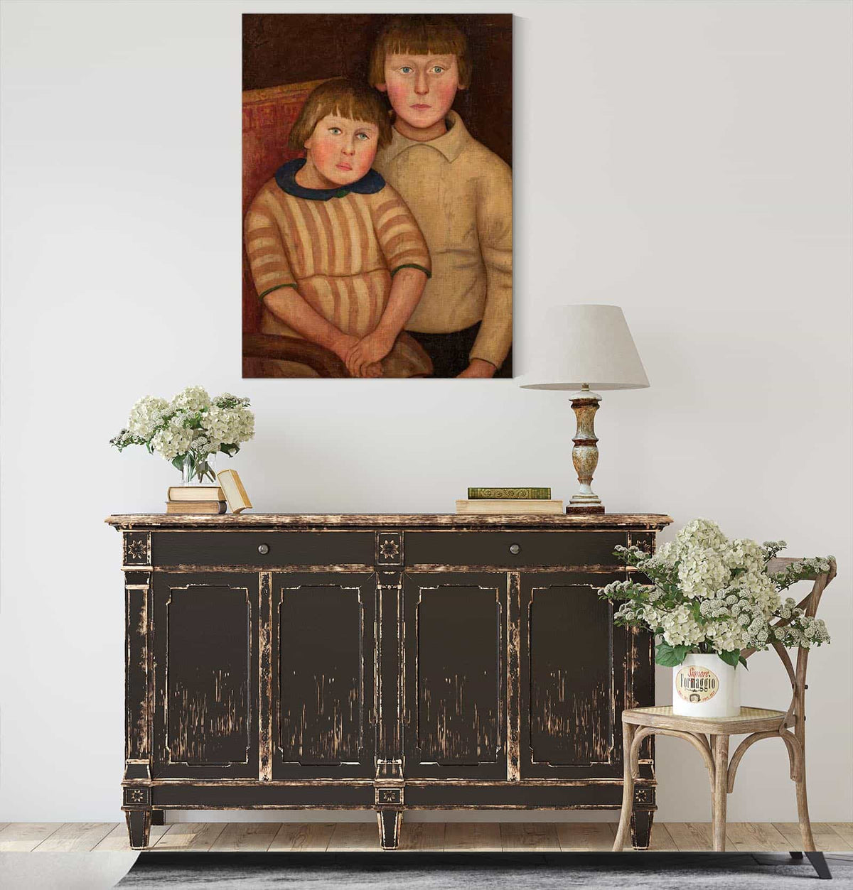 Portrait Of Two Children by Tadeusz Makowski