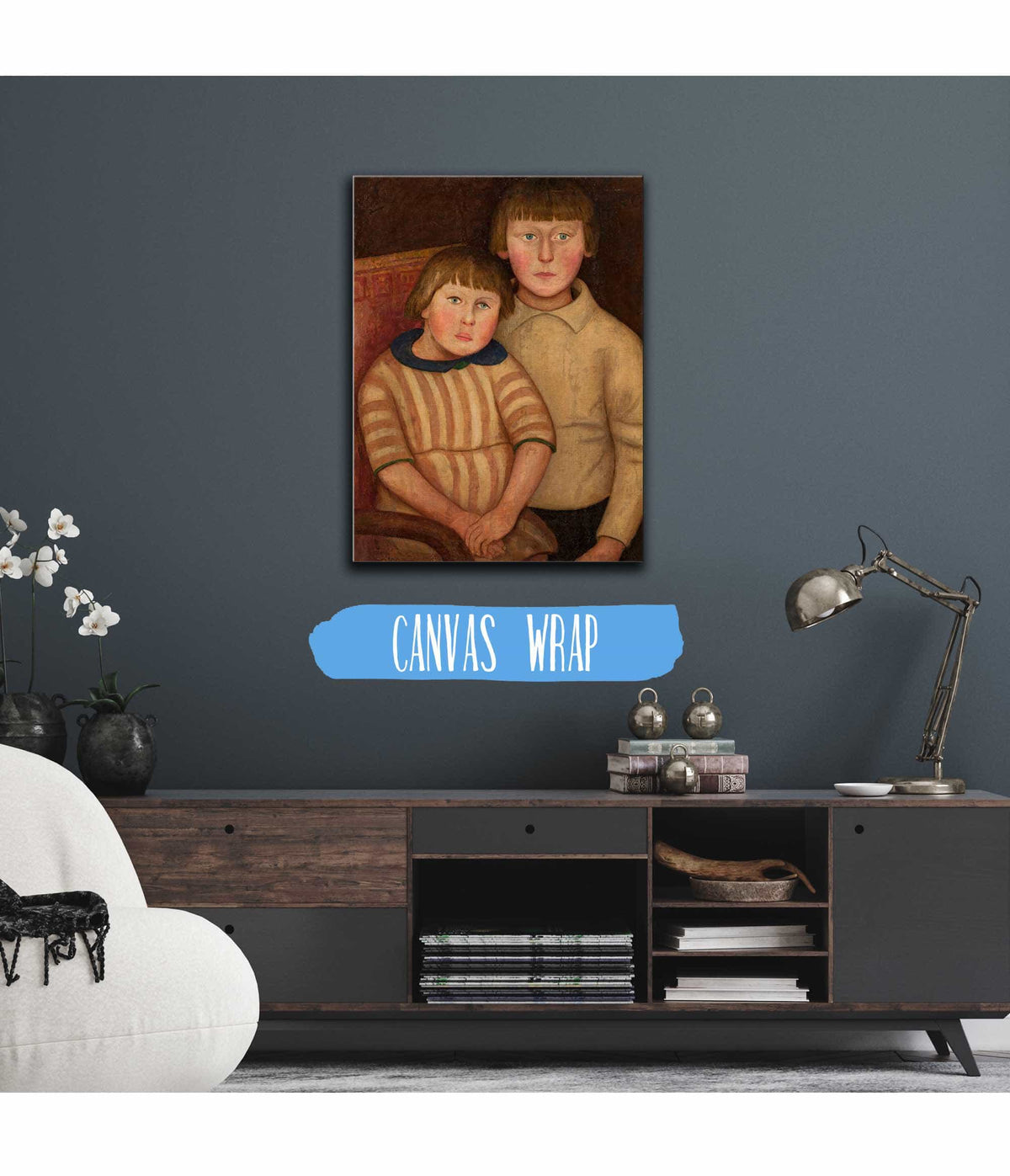 Portrait Of Two Children by Tadeusz Makowski