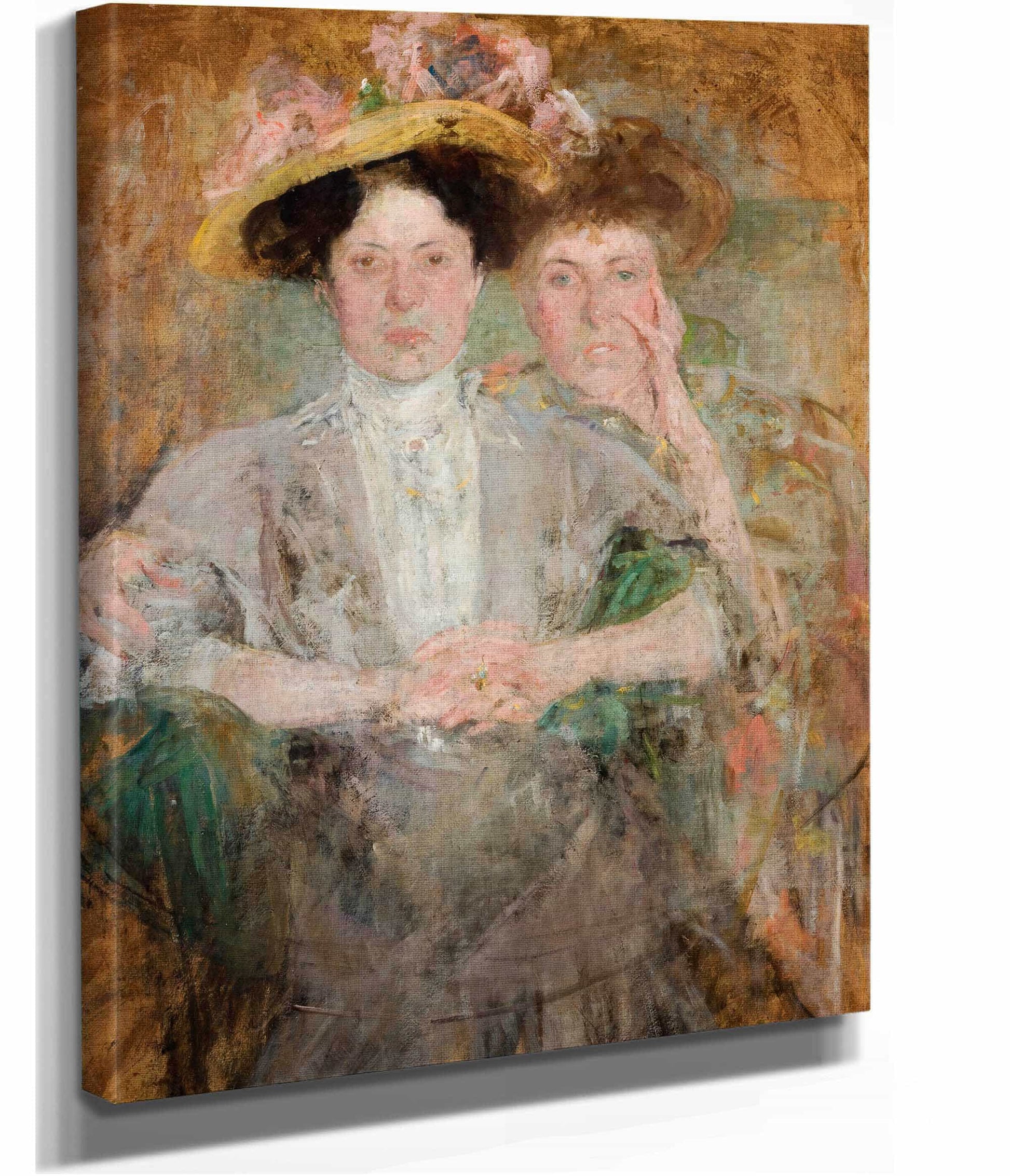 Portrait Of Two Young Ladies by Olga Boznanska