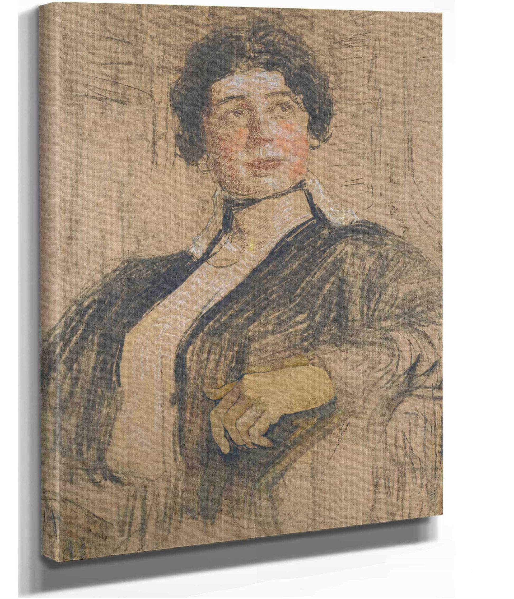 Portrait Of Veronika Abegg Werefkin by Ilya Efimovich Repin