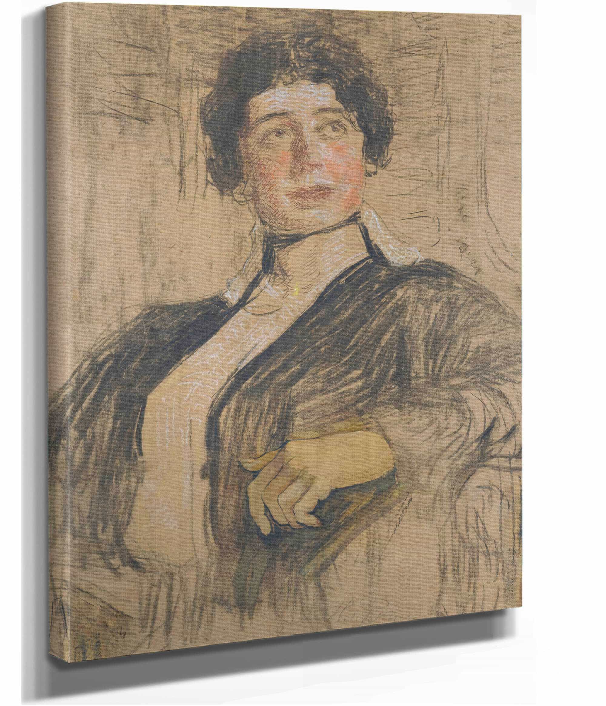 Portrait Of Veronika Abegg Werefkin by Ilya Efimovich Repin