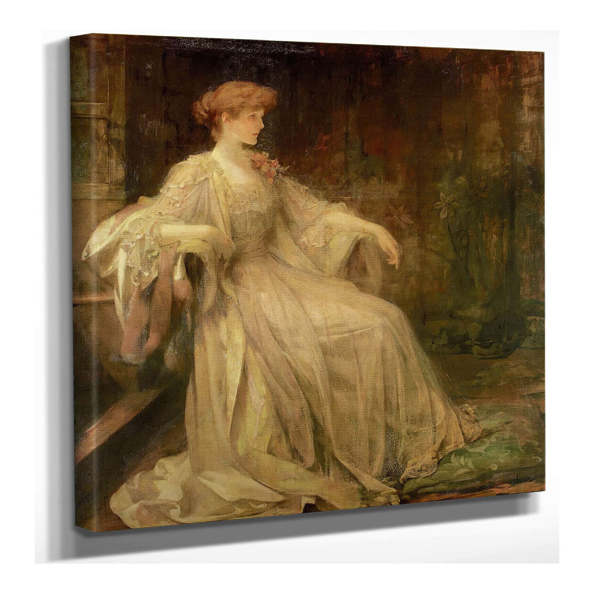 Portrait Of Violet Marchioness Of Granby by James Jebusa Shannon