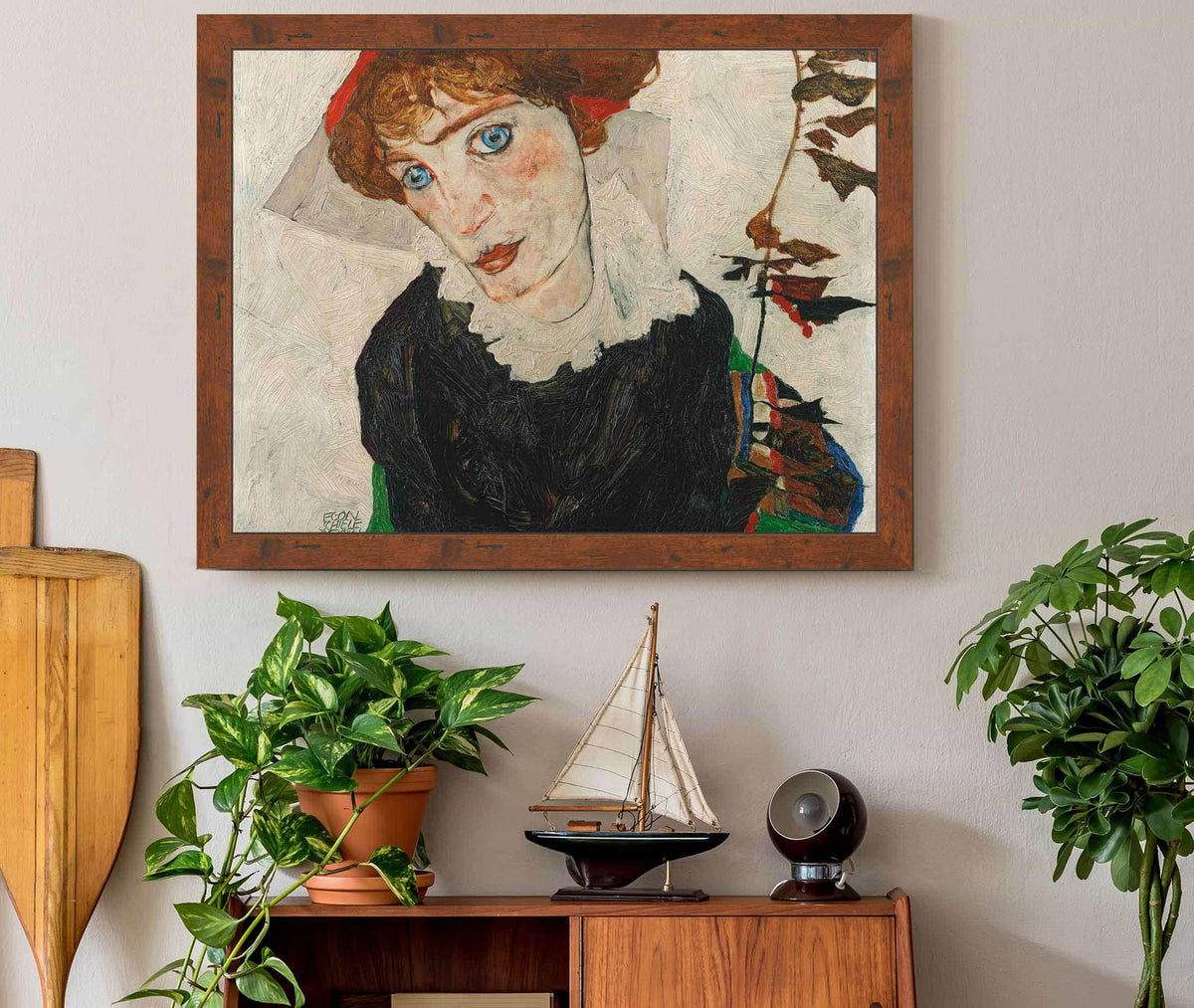 Portrait Of Wally Neuzil by Egon Schiele