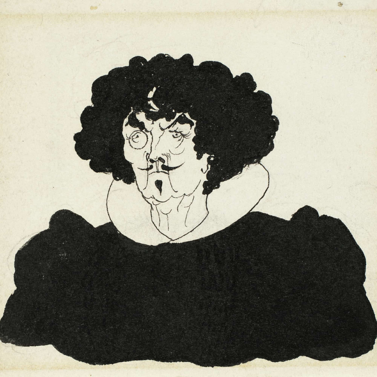 Portrait Of Whistler In Spanish Th Century Costume by Aubrey Vincent Beardsley