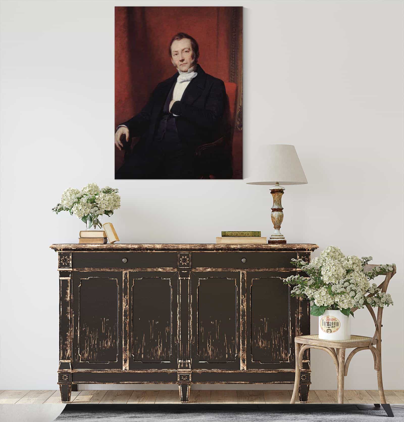 Portrait Presume De Jean Abraham Nottebohm by Ary Scheffer