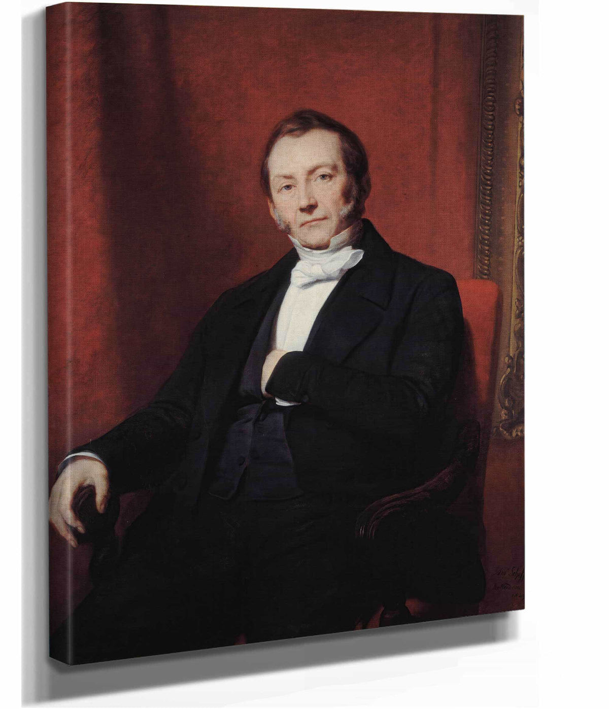 Portrait Presume De Jean Abraham Nottebohm by Ary Scheffer