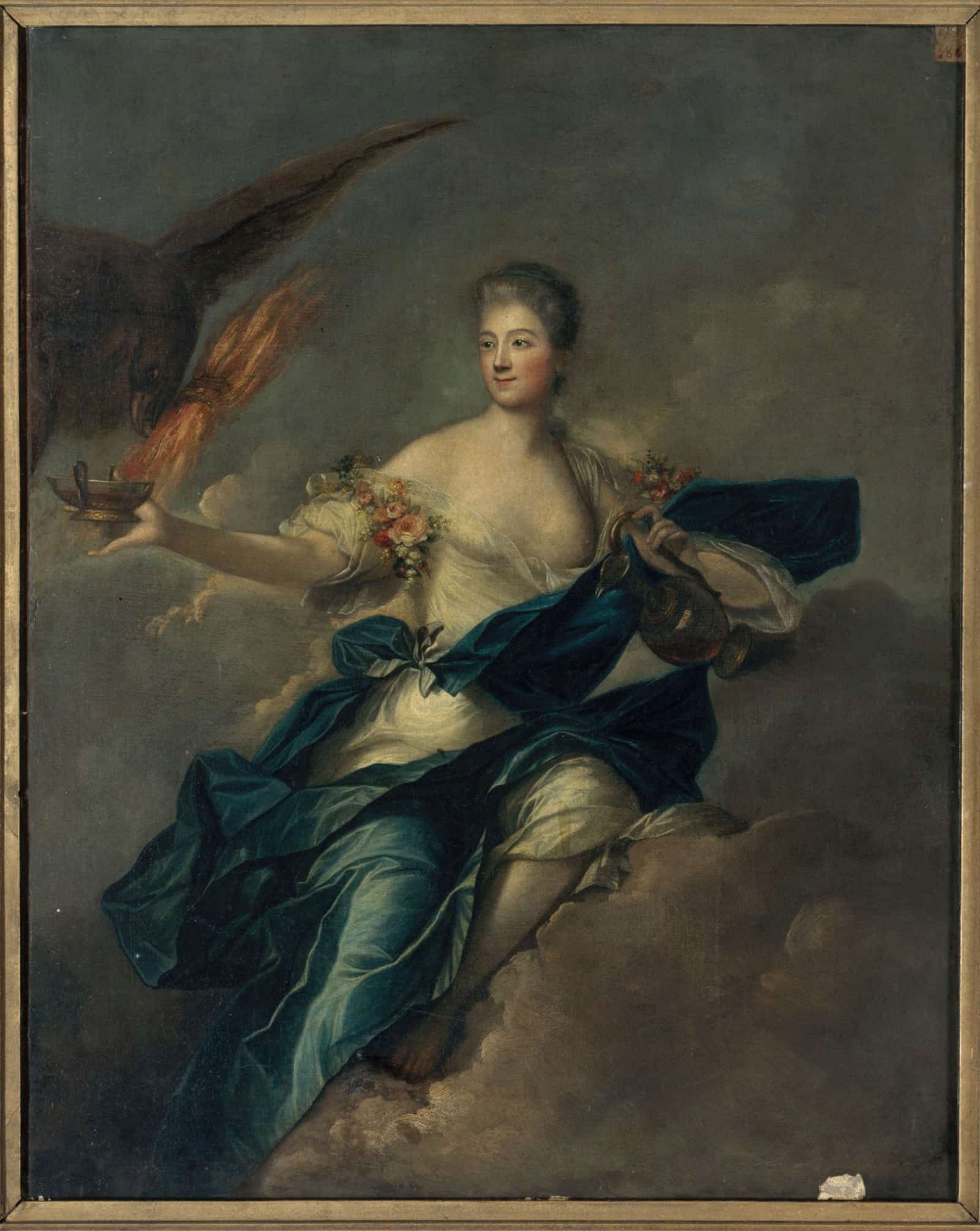 Portrait Presume De Mme De Mailly En Hebe  by Jean Marc Nattier