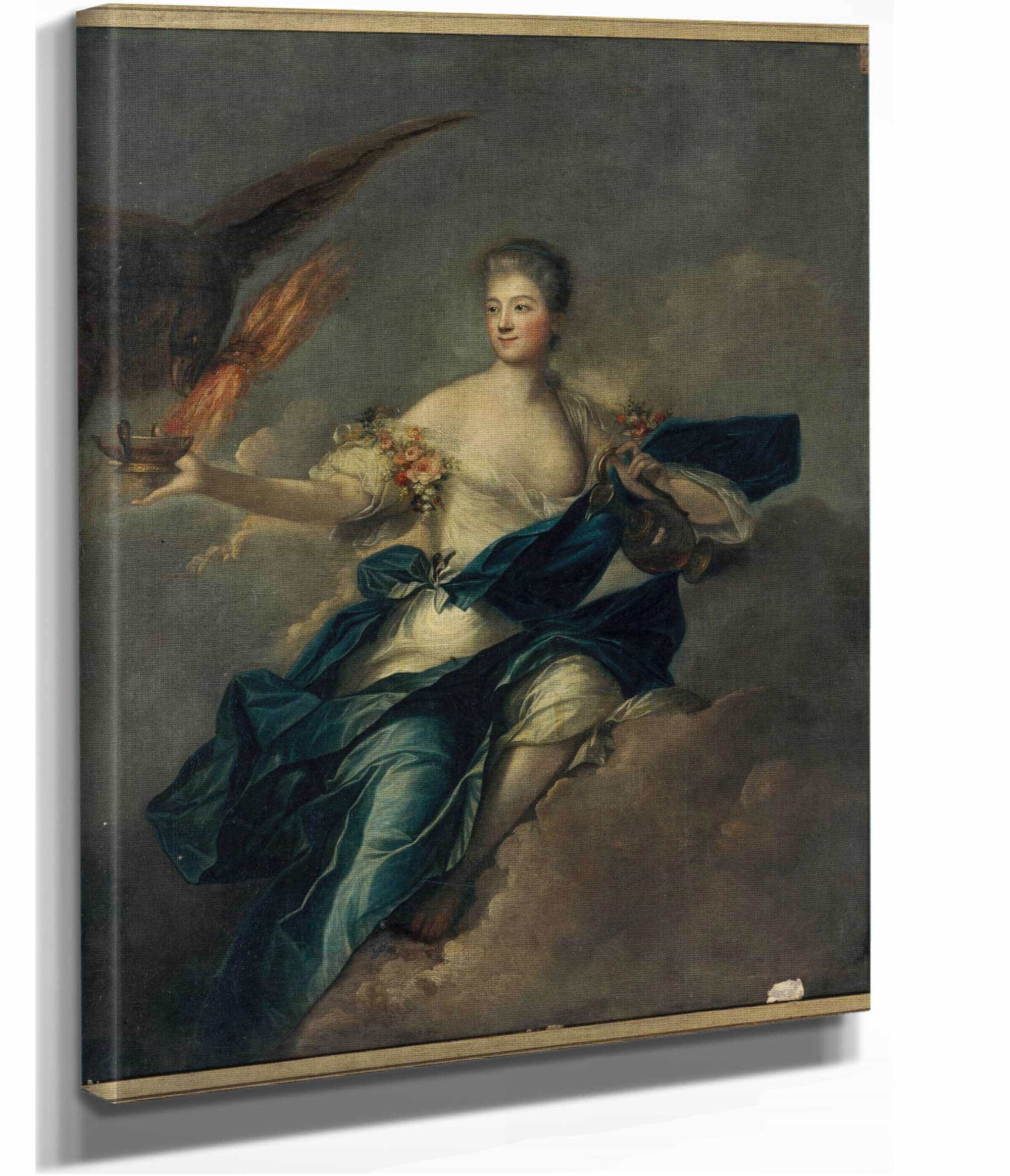 Portrait Presume De Mme De Mailly En Hebe  by Jean Marc Nattier