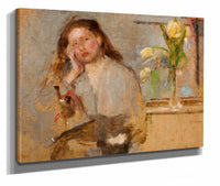 Portrait Sketch Of A Young Girl by Olga Boznanska