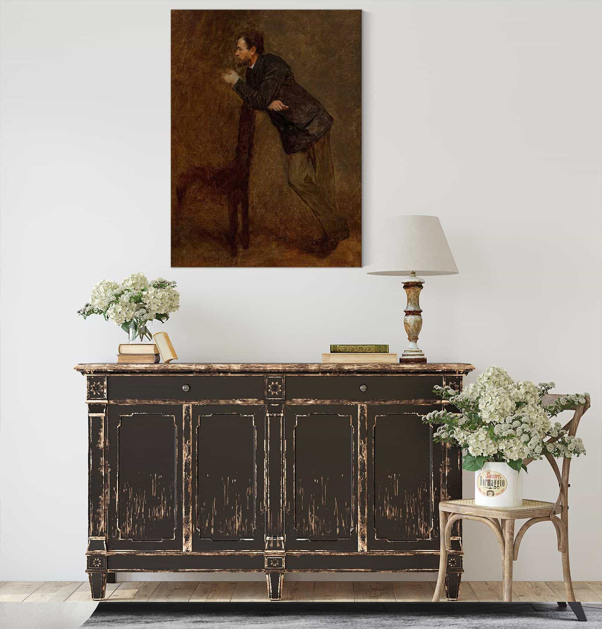 Portrait Sketch Of Sanford Gifford by Eastman Johnson