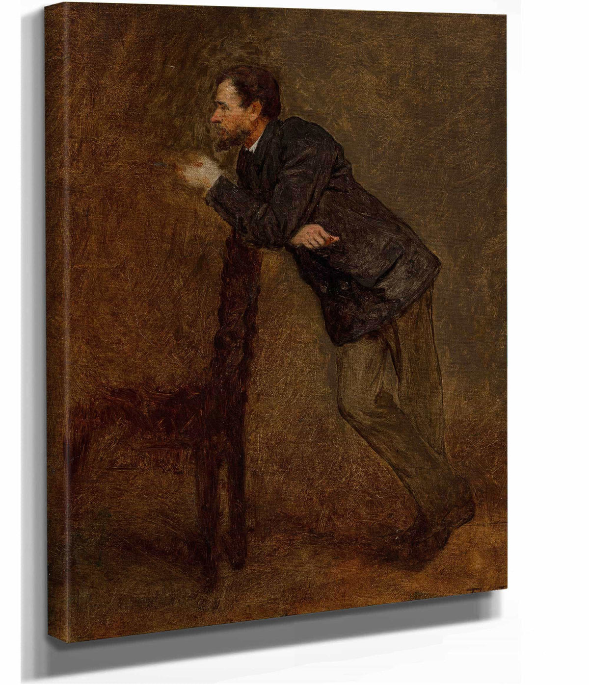 Portrait Sketch Of Sanford Gifford by Eastman Johnson