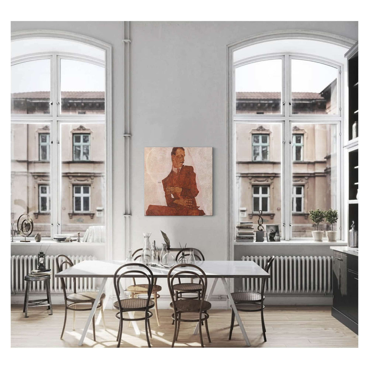 Portrat Arthur Roessler by Egon Schiele