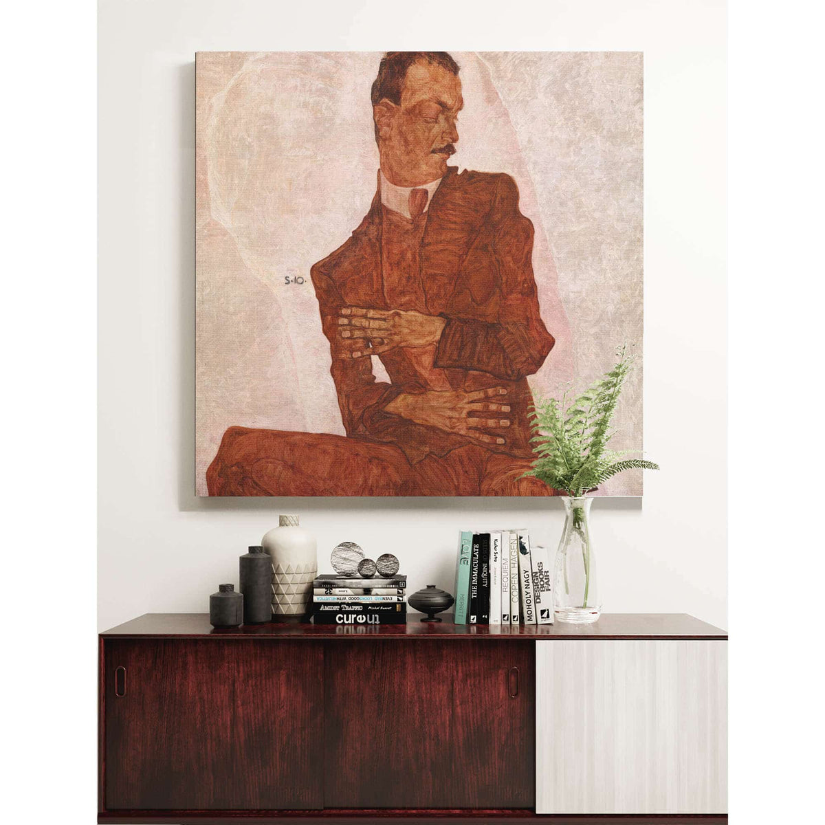 Portrat Arthur Roessler by Egon Schiele