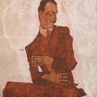 Portrat Arthur Roessler by Egon Schiele