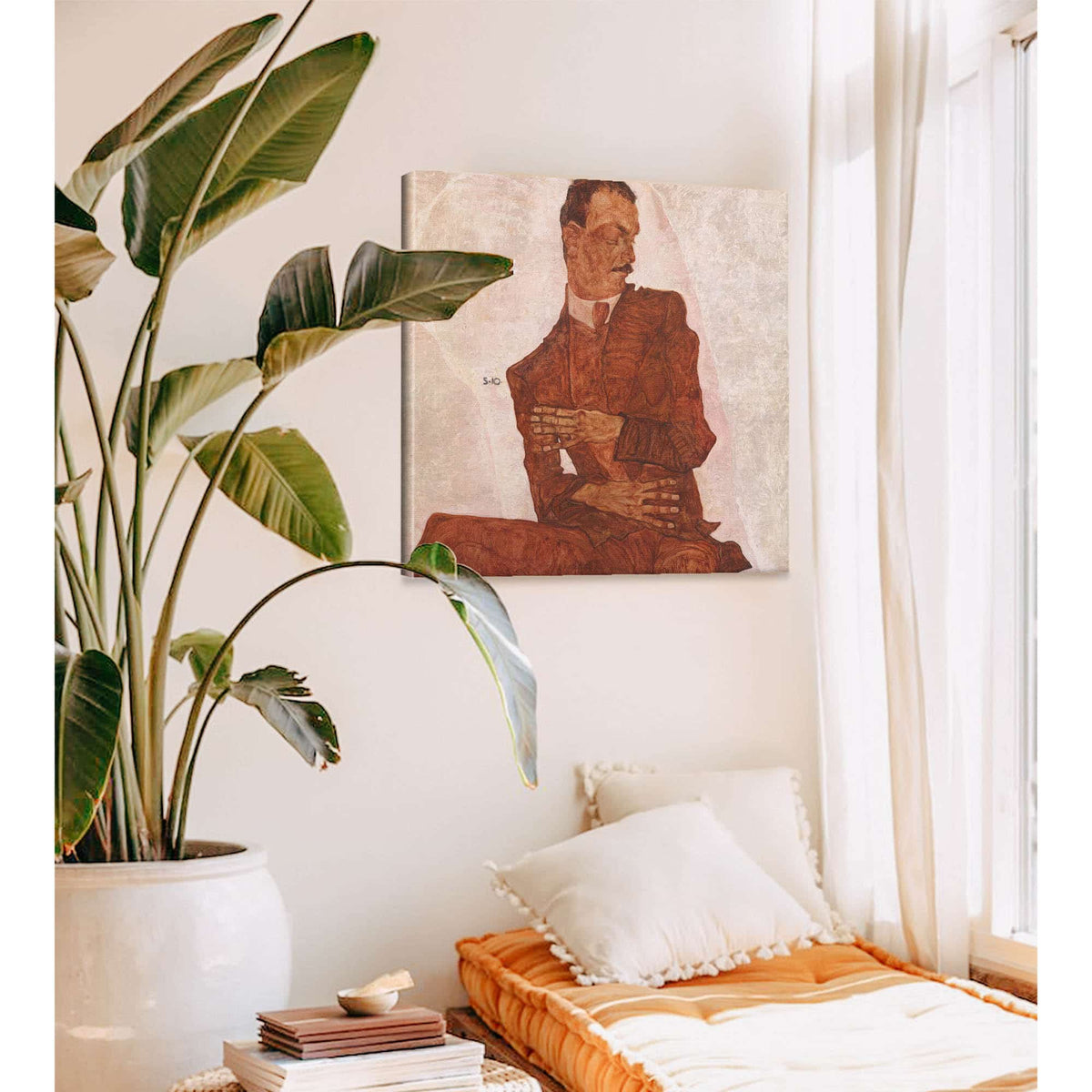 Portrat Arthur Roessler by Egon Schiele