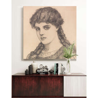 Portrat Eines Madchens Mit Zopfen by Franz Von Defregger