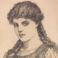 Portrat Eines Madchens Mit Zopfen by Franz Von Defregger