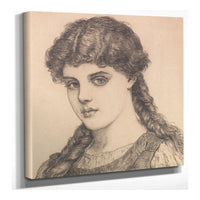 Portrat Eines Madchens Mit Zopfen by Franz Von Defregger