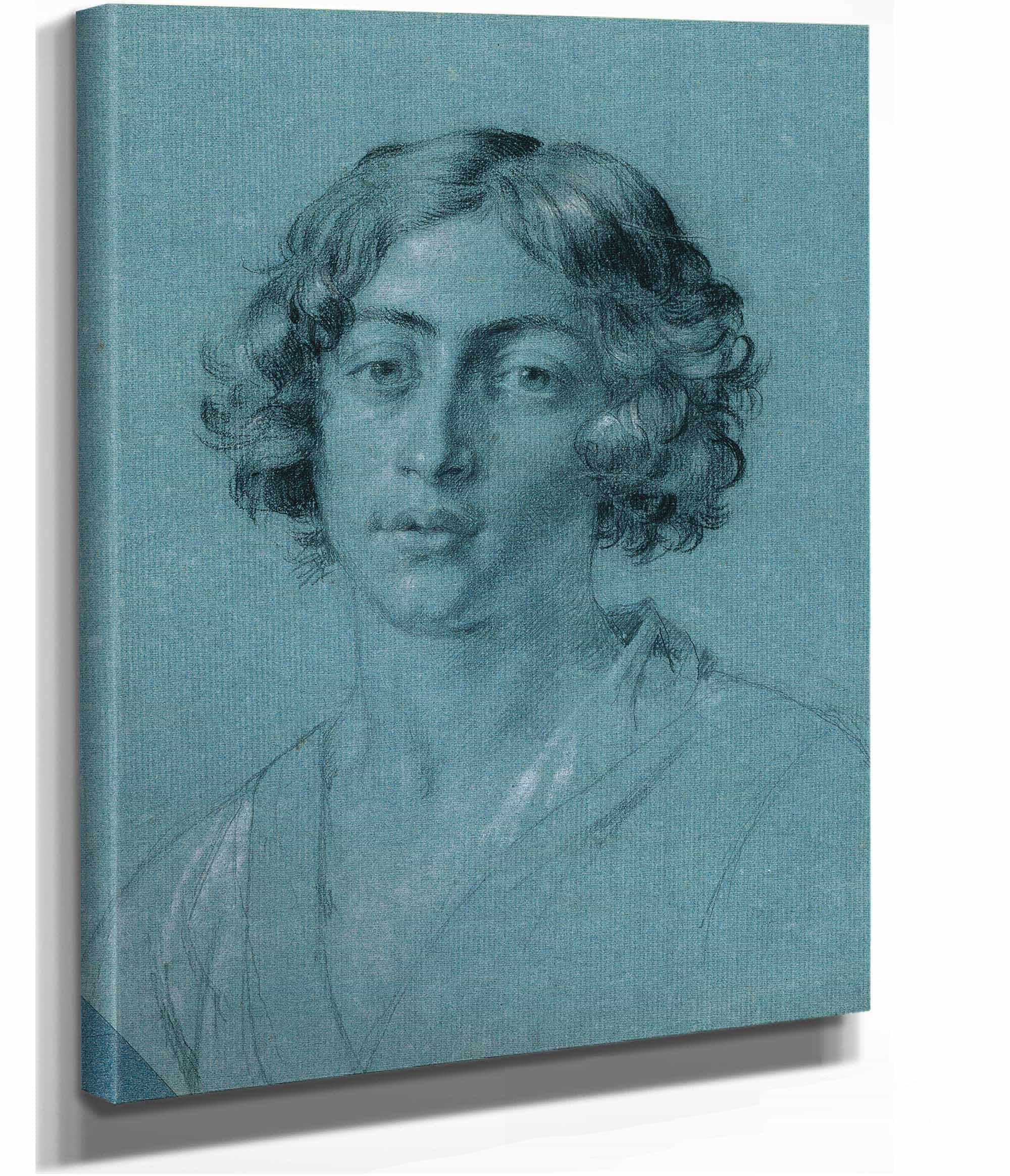 Portratstudie Zu David Mit Dem Haupt Goliaths Before by Johann Peter Krafft