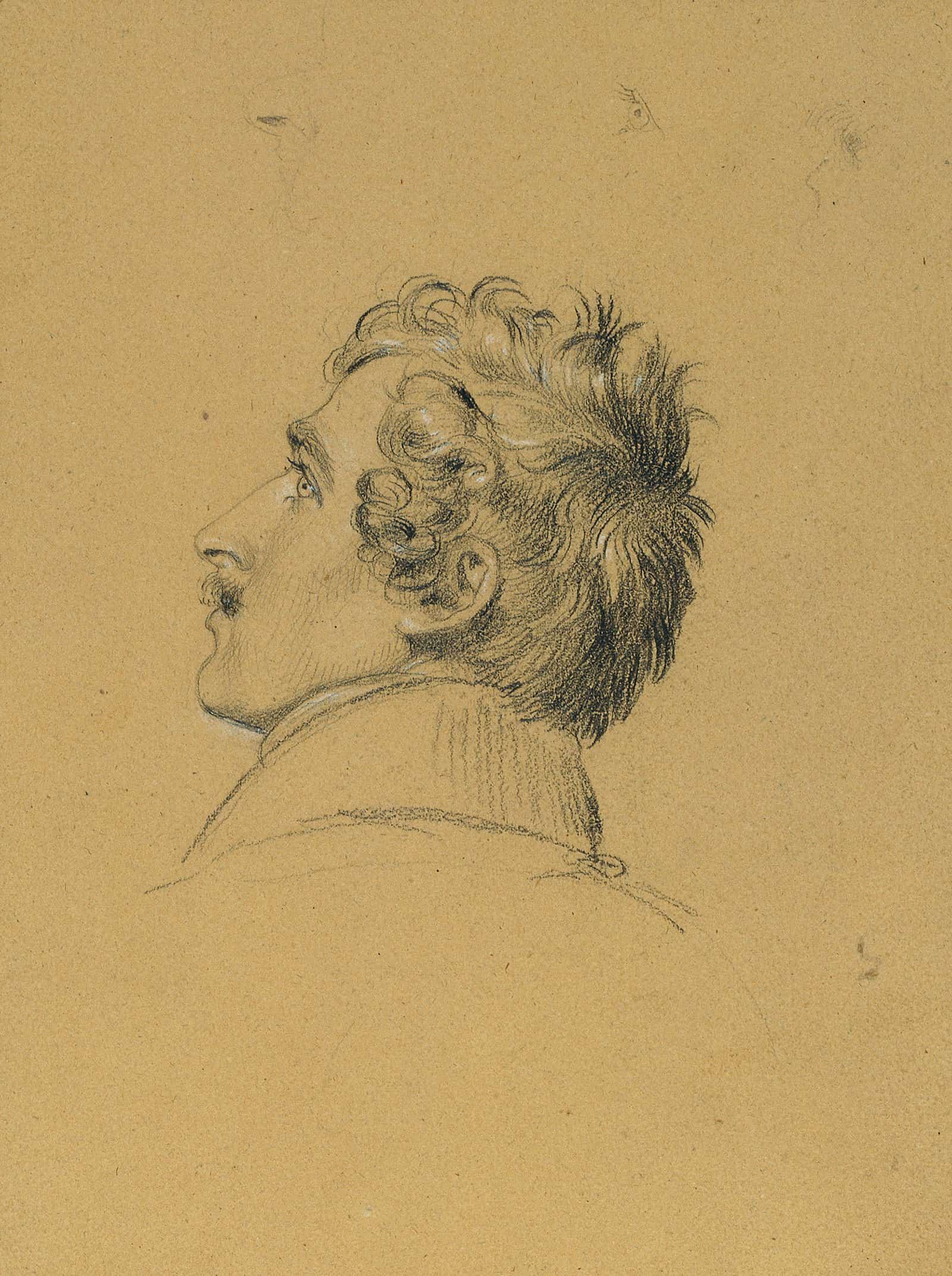 Portratstudie Zu Einzug Nach Dem Pariser Frieden Before by Johann Peter Krafft
